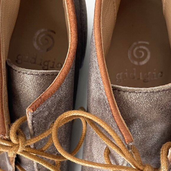 Gidigio Leather Lace-up Ankle Boots Handmade in Italy EU Size 36 US Size 6 - Picture 10 of 12